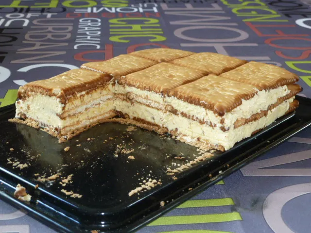 Mille feuilles petits Lu et noisettes
