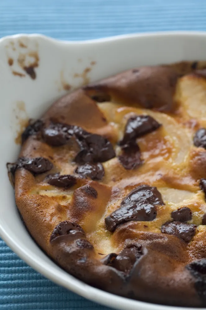 Mini clafoutis poires-chocolat ultra simples !