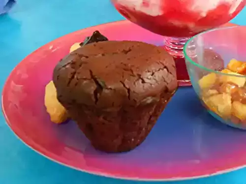Mini-coulants au chocolat et au gingembre