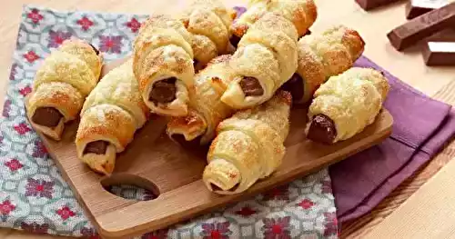 Mini-croissants au chocolat Kit Kat