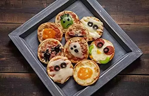 Mini pizza Halloween