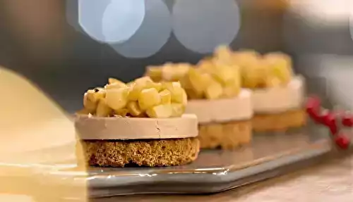 Mini Tatin pommes foie gras de Noël par Laurent Mariotte