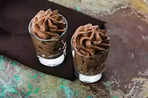 Mousse au chocolat à la crème de marrons