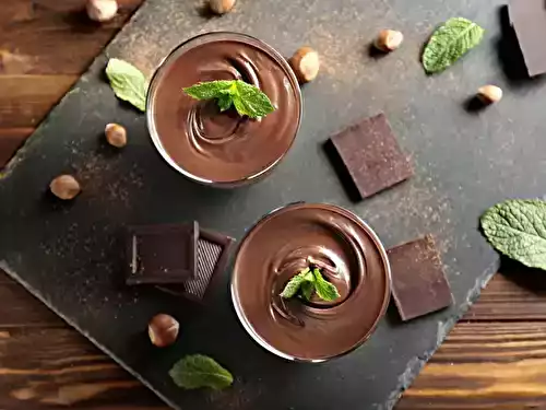 Mousse au chocolat à la menthe