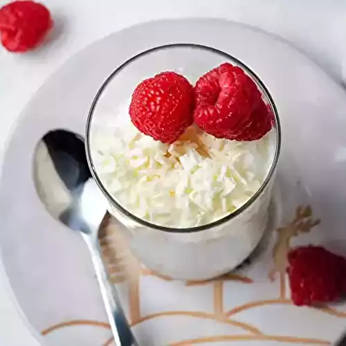 Mousse au chocolat blanc légère