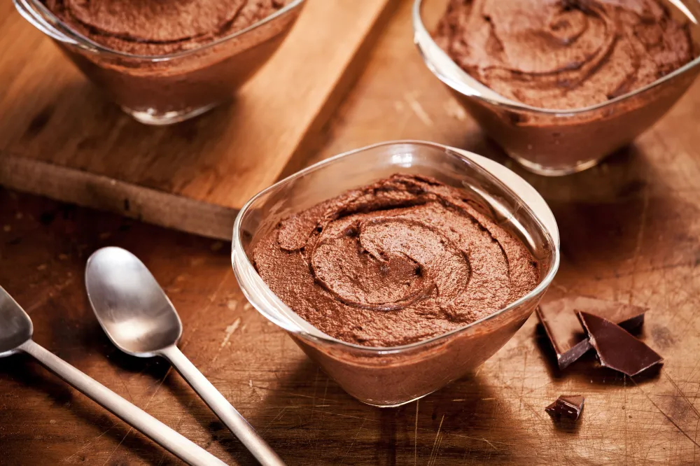 Mousse au chocolat sans grumeaux