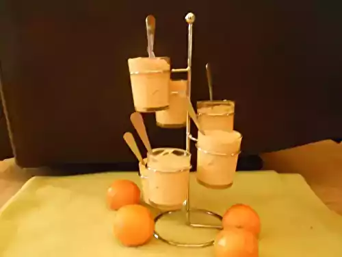 Mousse au kaki et clementine