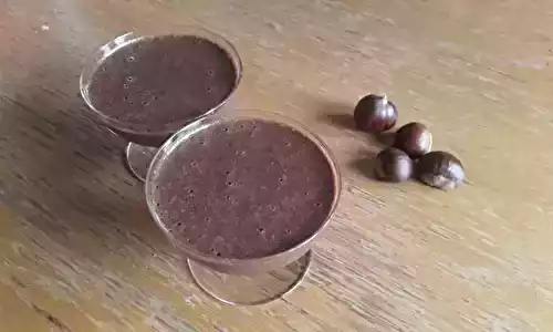 Mousse de châtaigne au chocolat