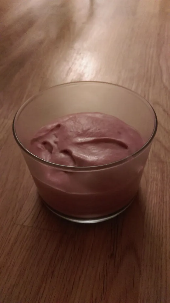 Mousse rapide aux framboises