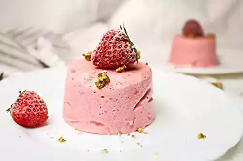 Mousses glacées à la fraise
