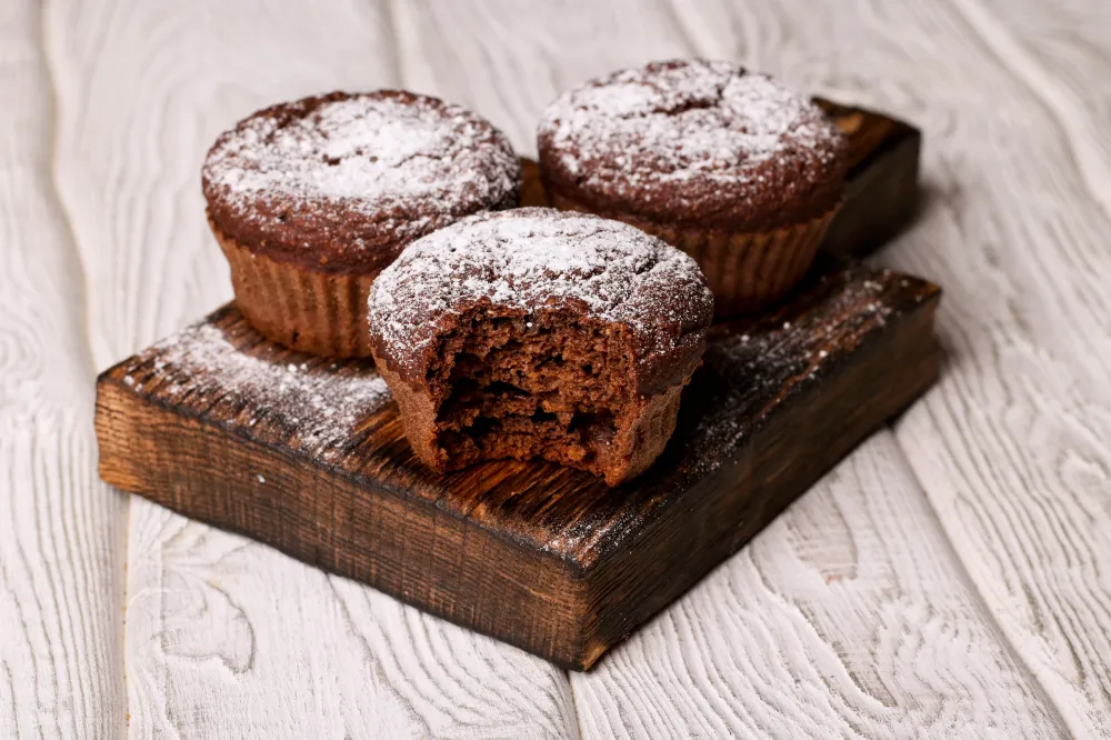 Muffins au cacao et au miel