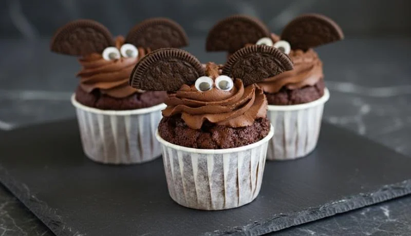 Muffins au chocolat Halloween