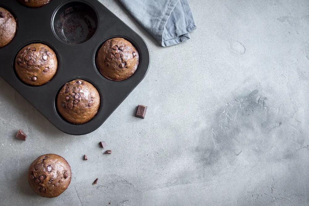 Muffins au chocolat light sans oeufs