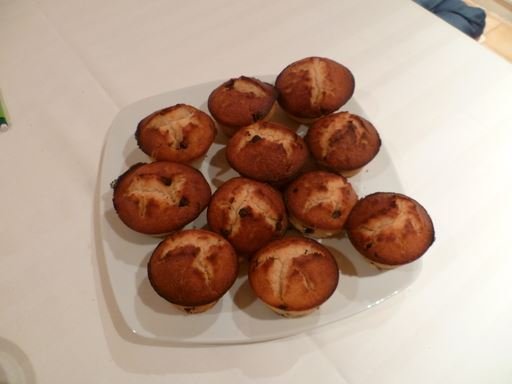 Muffins au Monbazillac et pépites de chocolat