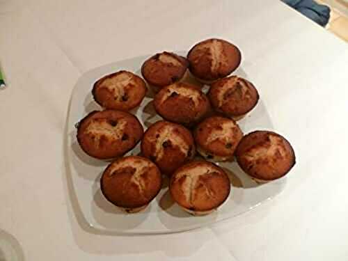 Muffins au Monbazillac et pépites de chocolat
