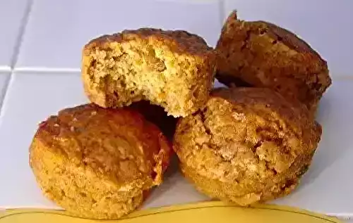 Muffins aux carottes et aux raisins