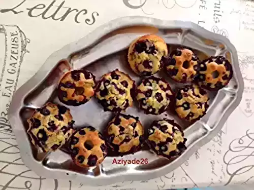Muffins aux myrtilles et au basilic