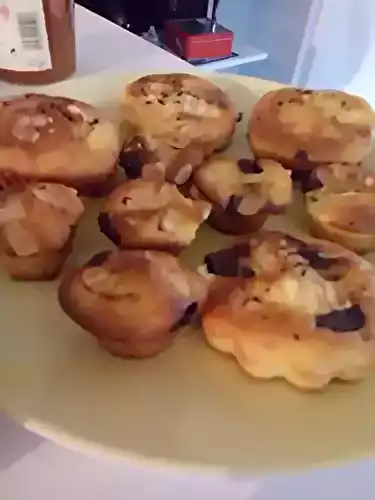 Muffins aux pommes et pépites de chocolat