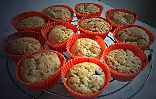 Muffins banane-chocolat-pralin