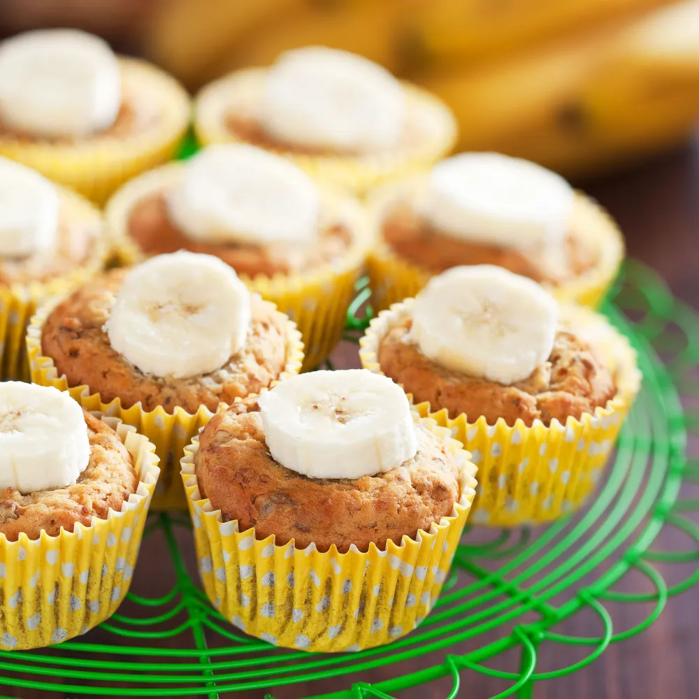 Muffins bananes et noix