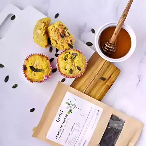 Muffins carotte et graines de courge