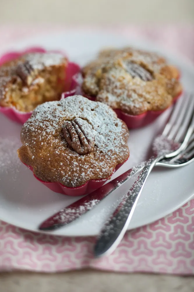 Muffins carottes, noix de pécan et sirop dérable