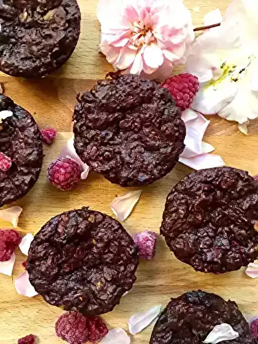 Muffins framboises et chocolat