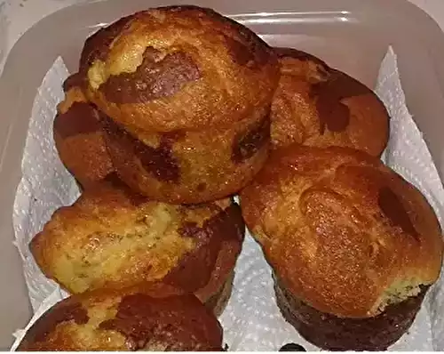 Muffins marbrés au chocolat noir