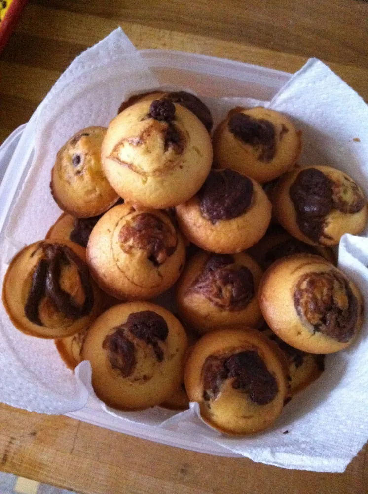 Muffins marbrés Coco/Nutella