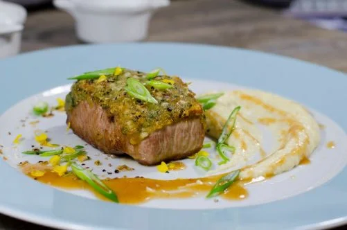 Noix de veau marinée cuite à basse température