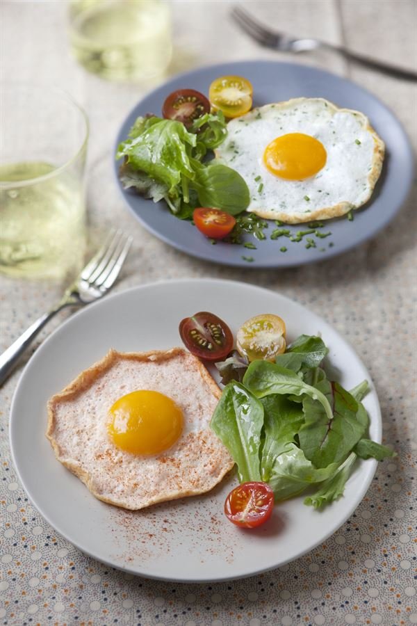 Oeuf au plat au blanc soufflé