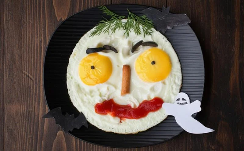 Oeuf au plat Halloween
