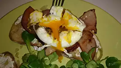 Oeuf poché sur son nid gourmand