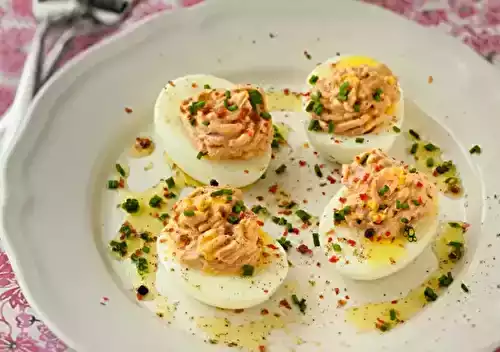 Oeufs à la mousse de foie gras