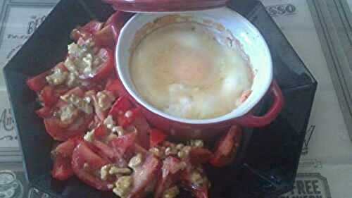 Oeufs cocotte au saumon fumé gratinés