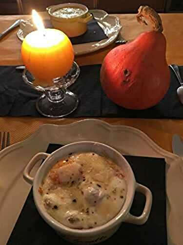 Oeufs cocotte d'Halloween