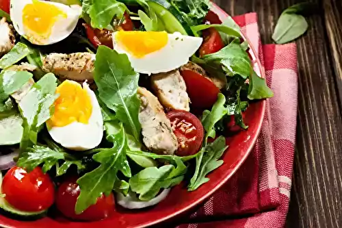 Oeufs doie en salade
