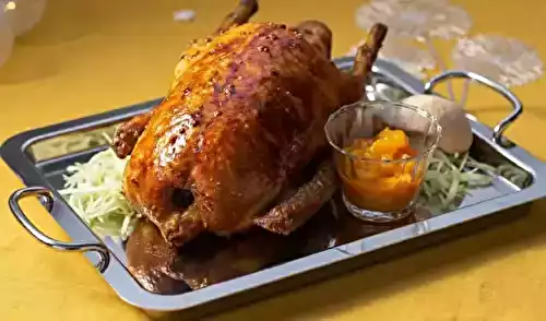 Oie laquée au miel d'épices