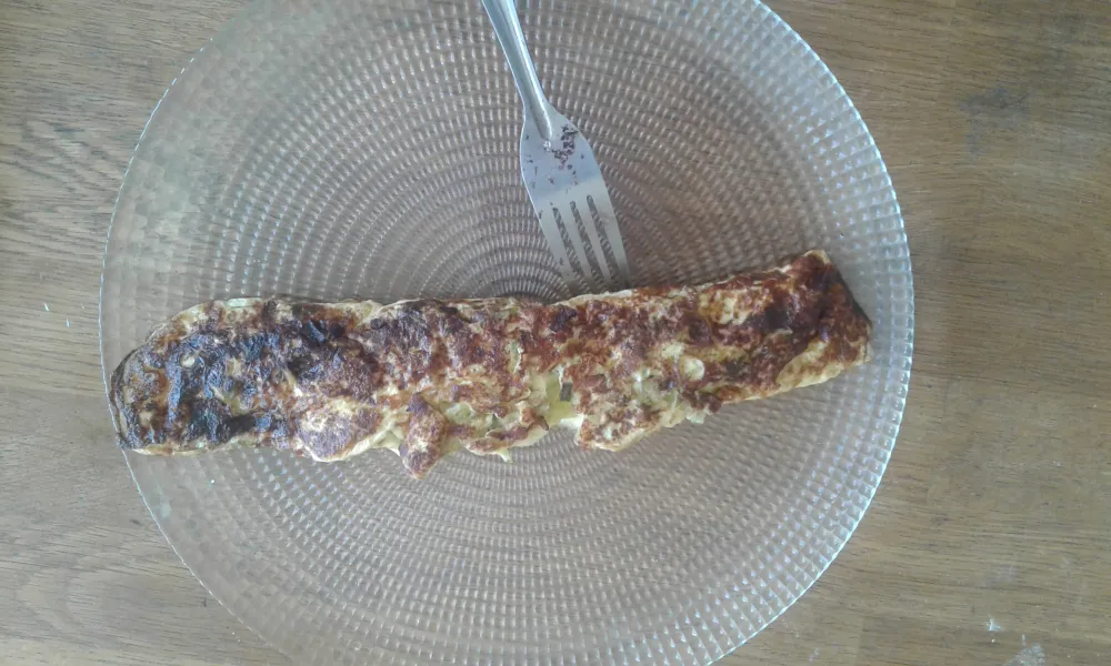 Omelette à l'aillet (ail)