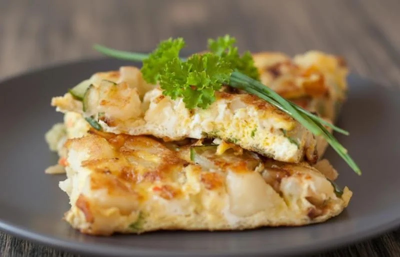 Omelette au Rocamadour