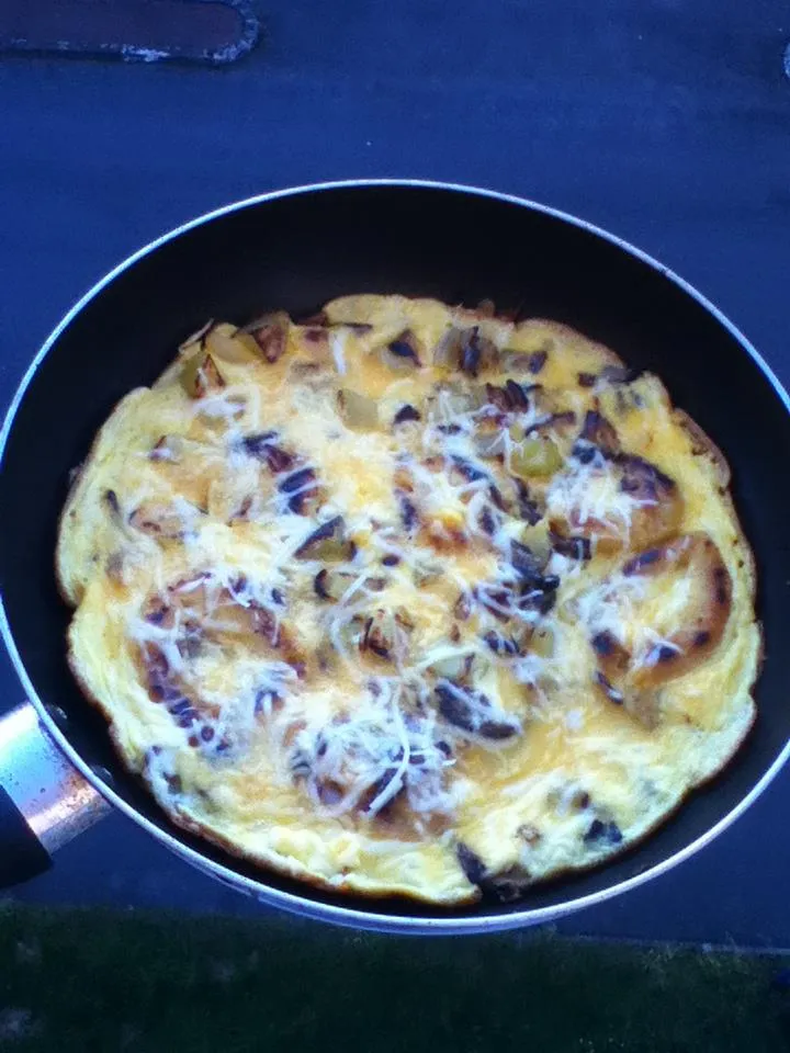 Omelette aux calamars