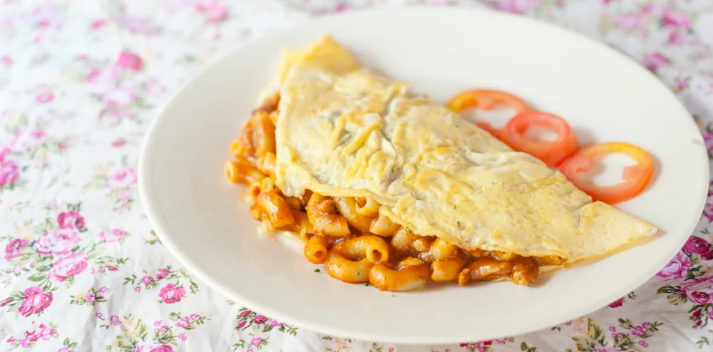 Omelette aux pâtes