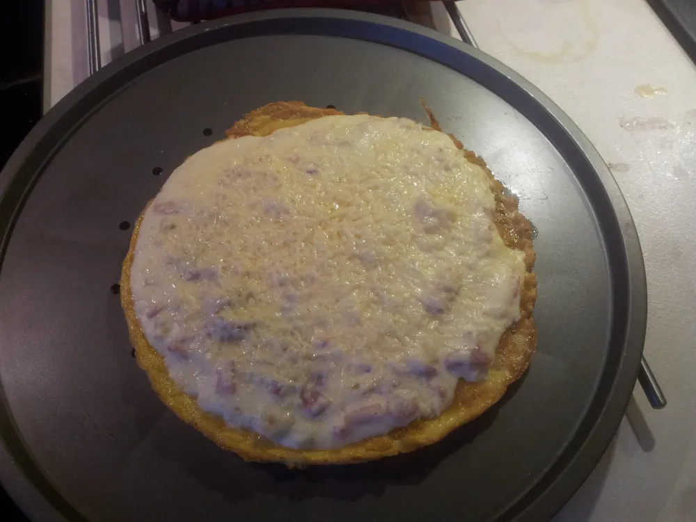 Omelette carbonara