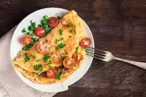 Omelette froide aux légumes confits