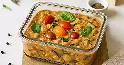 Orzo tomates épinards express micro-ondes