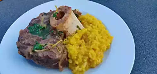 Ossobuco avec risotto à la milanaise