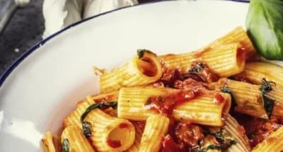 Paccherotti au merlan et aux poivrons