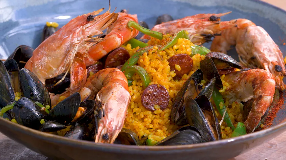 Paëlla à la plancha par Laurent Mariotte