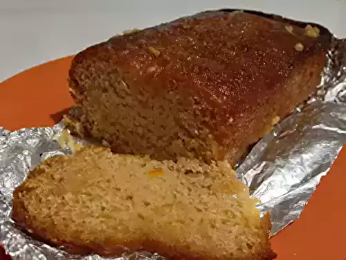 Pain d'épices fabuleux aux ecorces d'orange confite et au chocolat blanc