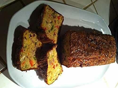 Pain de thon, poivrons, chèvre